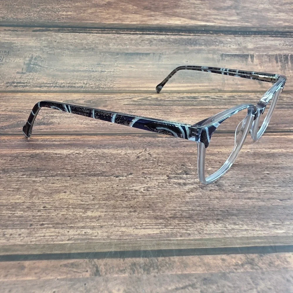 Vera Bradley Andie Indio Eyeglass Frames Black Grey Clear Cat Eye 52-16-135